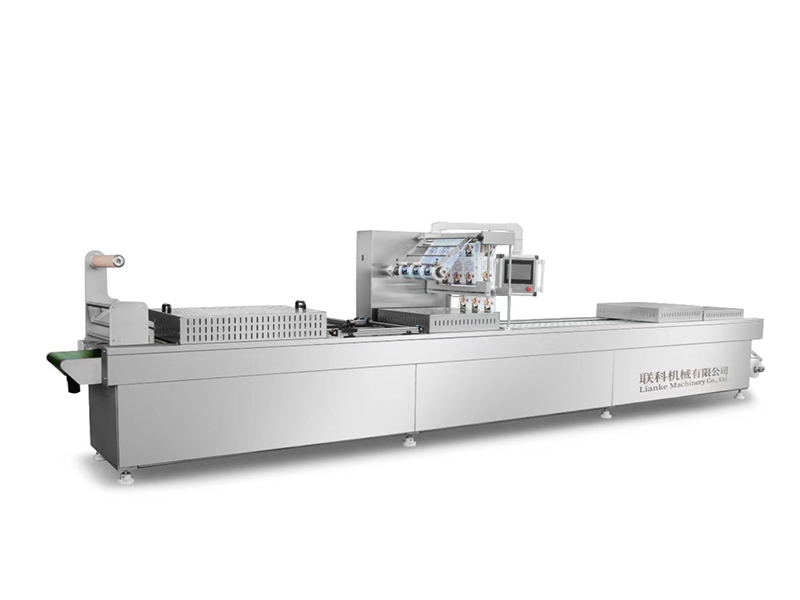 dlh-420520全自動連續拉伸硬盒真空充氣包裝機